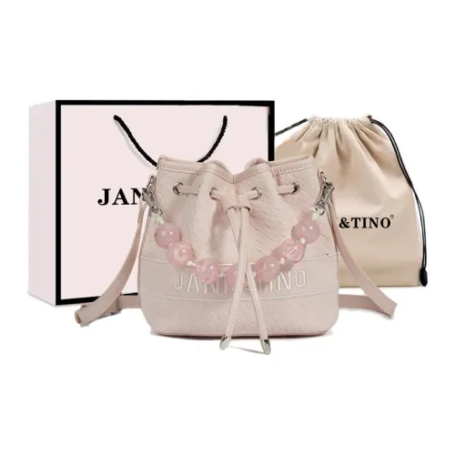 JANITINO ПУ (полиуретан) Сумка-ведро Сумка Женская Розовая