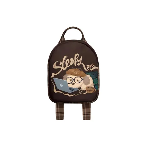 AOSONG Замша Ткань Рюкзак Маленький Унисекс Коричневый