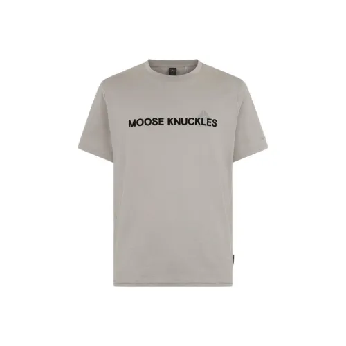 Moose Knuckles Серые Мужские T-Рубашки