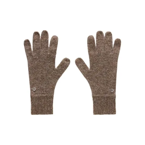 lululemon Кашемир Вязаные Перчатки Унисекс Рыжевато-Коричневый