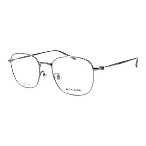 MONTBLANC Титан Овал Оправы для очков Мужской Серый