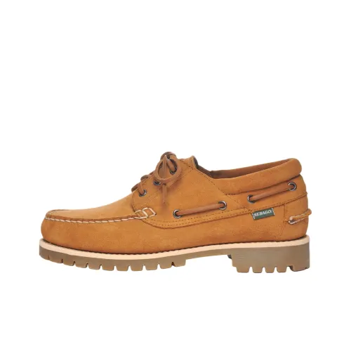 Sebago Мужские повседневные туфли Low Top Оранжевый Коричневый Мужской