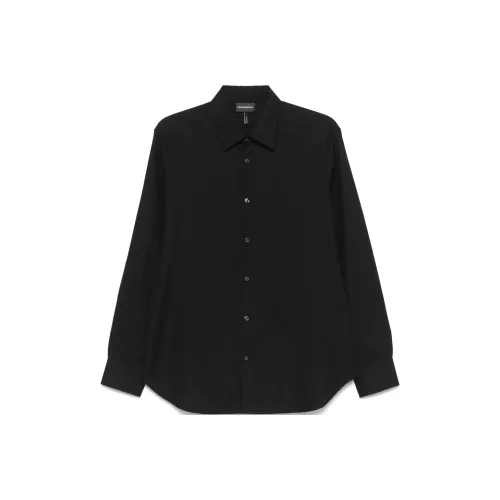 EMPORIO ARMANI SS25 Рубашка Мужская Черная