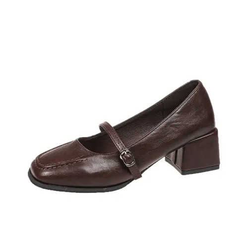 Xingdiman Квадратный каблук Mary Jane Женские обувь