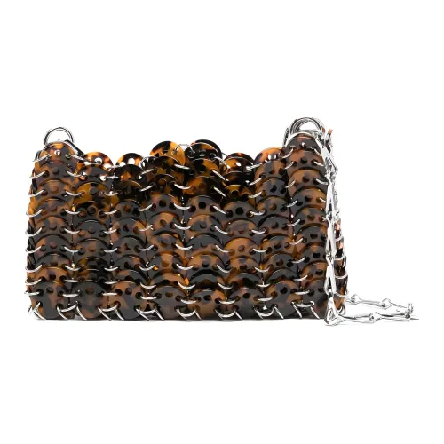 Paco Rabanne Акриловая Сумка Сумка через плечо Женская Умбра и Черный и Серебряный