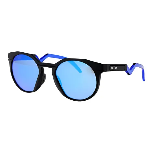 Oakley Ацетат Круглые Солнцезащитные Очки Мужские Черные