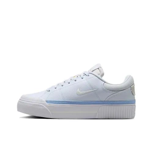 Nike Court Legacy Скейтборд Кроссовки Низкие Светло-Синие Женские