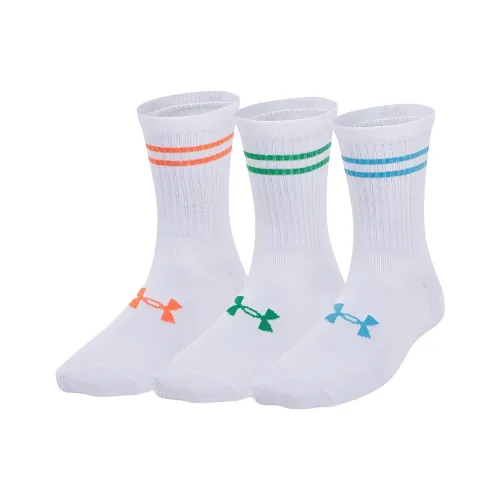 Under Armour 3 шт Белый 102 Женские Носки MID до икры
