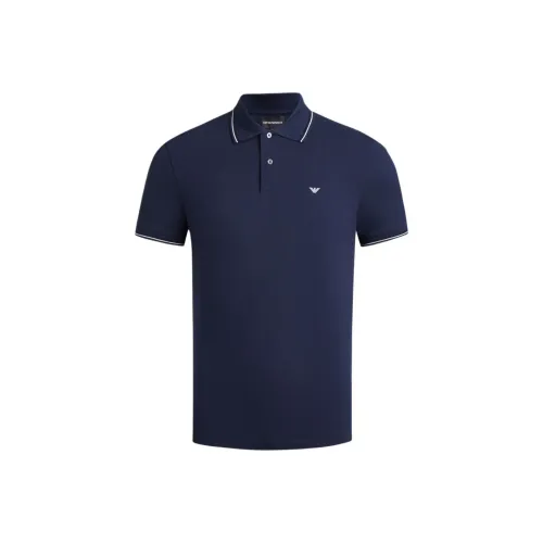 EMPORIO ARMANI SS244 Поло Мужское Темно-Синий
