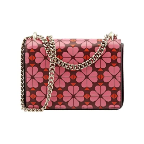 Kate Spade Amelia Кожа Сумка с цепочкой Сумка через плечо Сумка на плечо Женская Розовая и Красная