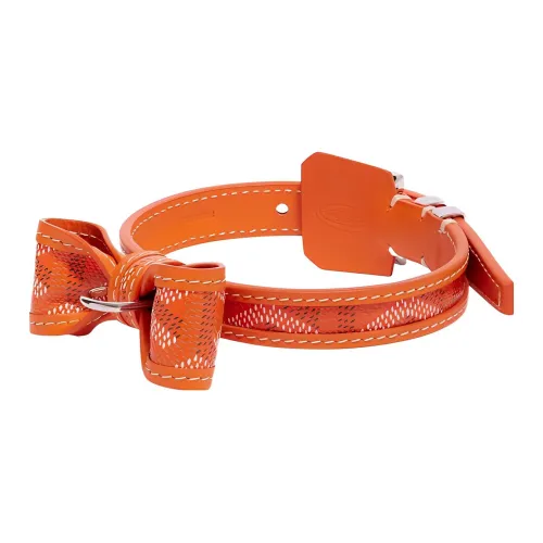 GOYARD OSCAR Goyardine Холст Clamecy Коровья кожа Ожерелье-чокер Сумка Аксессуар Унисекс Апельсин