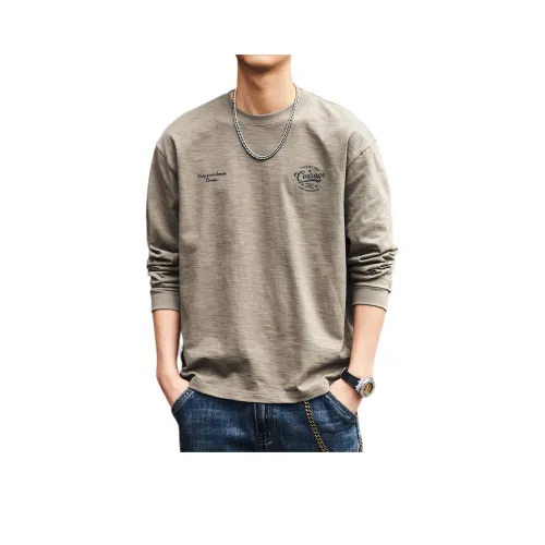 GELANLU Весна T-Shirt Свободный крой Унисекс