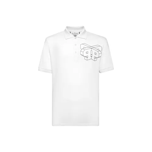 PHILIPP PLEIN Белая Мужская Рубашка Поло