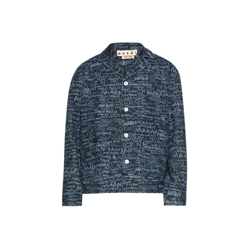 MARNI Синий Мужские Рубашки