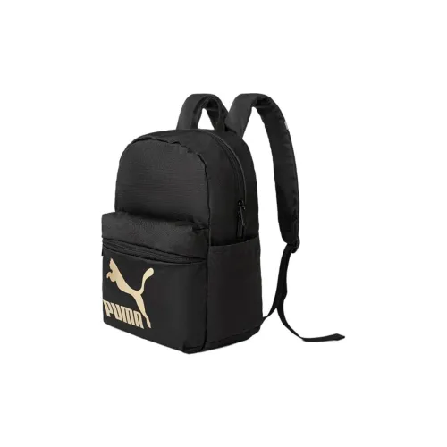 PUMA Ткань Рюкзак Детский Черный Золотой