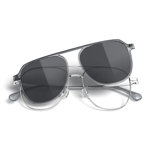 PARIM Нержавеющая сталь Aviator Оправы для очков Унисекс Розовое золото