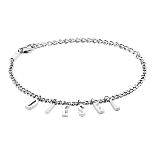 DIESEL Браслеты из нержавеющей стали унисекс серебряный