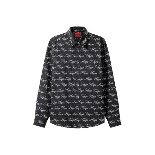 Hugo Boss Мужские Черные Рубашки