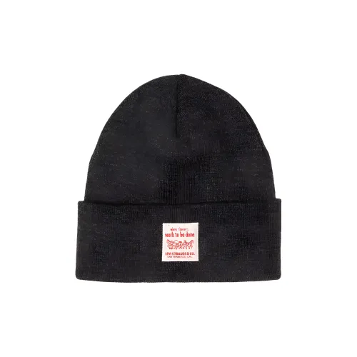 Levi's Акрил Полиэстер Beanies Мужской Черный