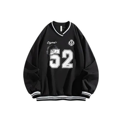 M MAICCO Свитшот Унисекс Черный Бургунди Красный Небесный Синий Овсяной Серый Персиковый Розовый Туманно-Синий