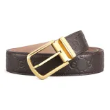 Золотая пряжка, коричневый ремешок
