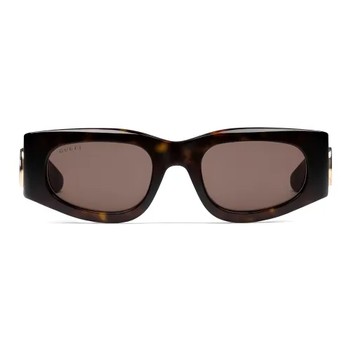 GUCCI Ацетат Нерегулярная форма Солнцезащитные очки Женские Черепаховый