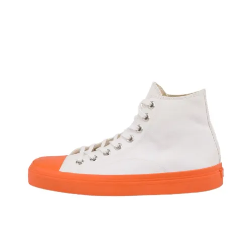 MOSCHINO Высокие кеды мужские белые
