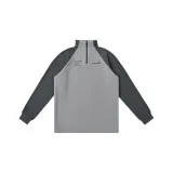 [Light Gray Carbon]ATIME Пэчворк Флис с длинным рукавом, 230 г, Ткань для сохранения тепла