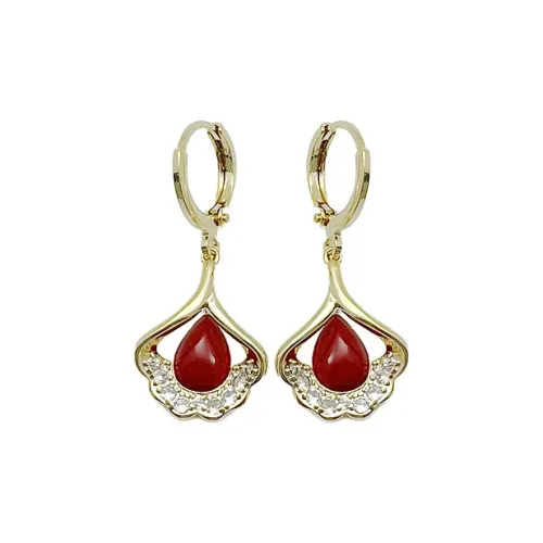 SHUANGSHENGLIAN Copper Серьги Женские