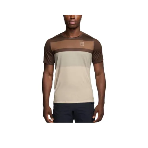 Nike Экрю/Коричневый Мужские T-рубашки