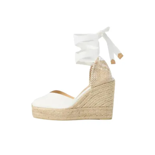 Castañer Chiara Клин-каблук Высокие каблуки Женские Белые