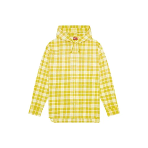 DIESEL SS23 Рубашка Мужская Лимон Светло-Желтый