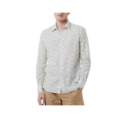 XACUS SS24 Рубашка Мужская Серый Зеленый
