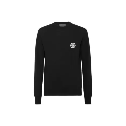 PHILIPP PLEIN Мужские черные свитшоты