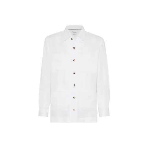 BRUNELLO CUCINELLI SS25 Рубашка Мужская Белая