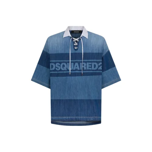 DSQUARED 2 Blue Men's Polo
