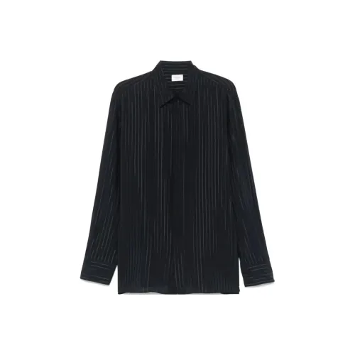 SAINT LAURENT Blue Men's Shirts SAINT LAURENT Синие Мужские Рубашки