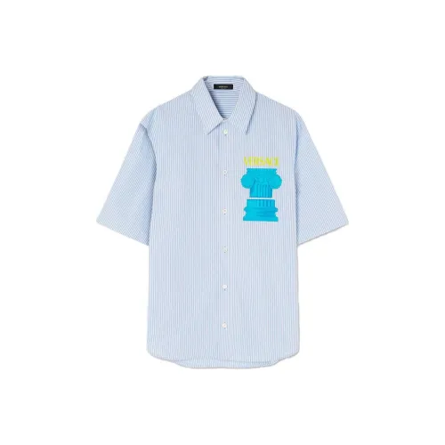 VERSACE Мужские Синие Рубашки