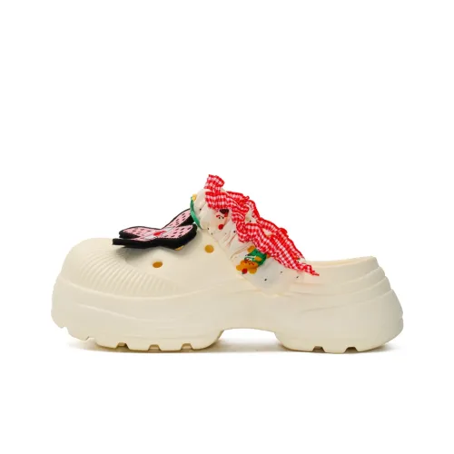 Бинт Принцесса Стиль Мода Cave Shoes Женские Экрю Регулируемый