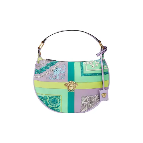 FANSIZHE VERSACE Корова Кожа Плечевая Сумка Сумка Сумка через плечо Стандартная Женская Фиолетовая Многоцветная