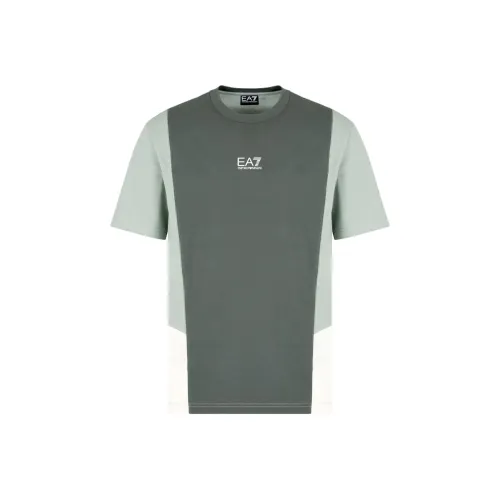 EMPORIO ARMANI EA7 T Рубашка Мужская Серого цвета