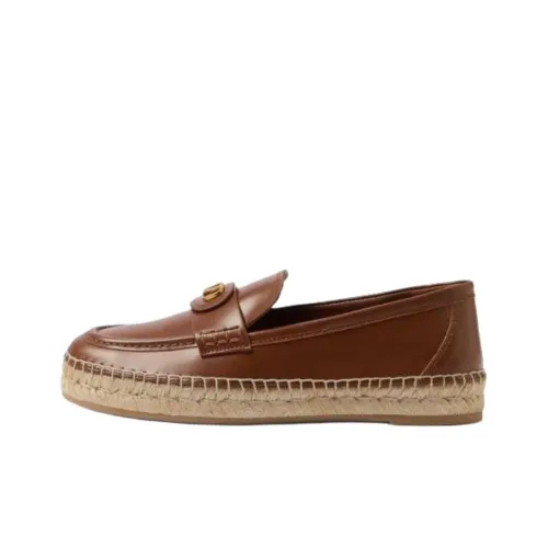 Valentino Vlogo Signature Espadrilles Женские Темно-Коричневый