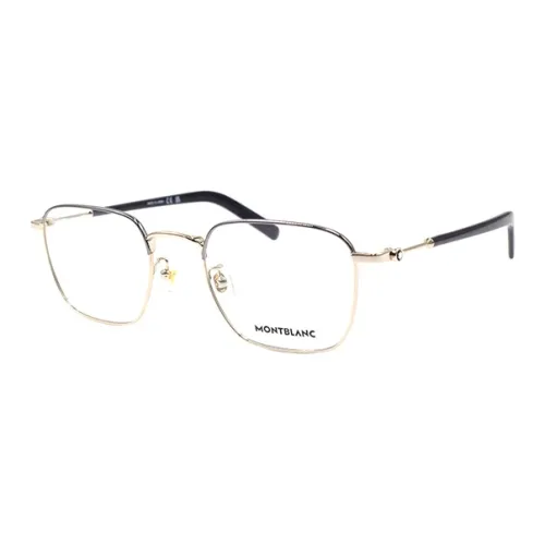 MONTBLANC Сплав Квадратные Оправы для Очков Мужские Серебристо-Золотые