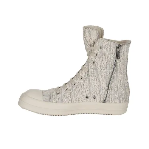 Rick Owens DRKSHDW Высокие кроссовки для скейтбординга Мужские Молочно-белые