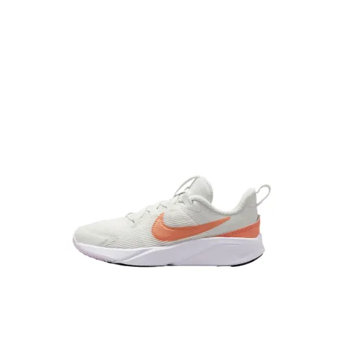 Nike Star Runner 4 Устойчивый к истиранию Низкий Топ Детская Беговая Обувь Белый Детский