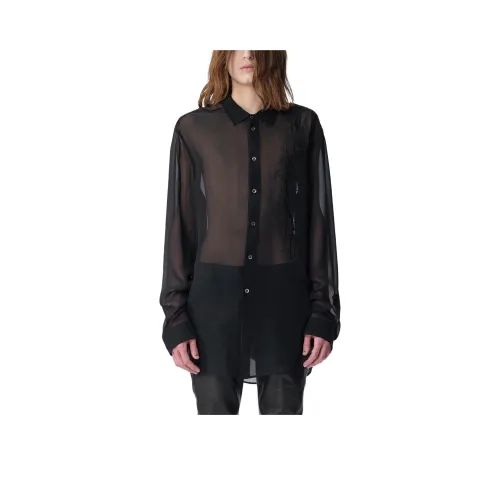 Ann Demeulemeester SS25 Рубашка Мужская Черная