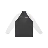 [Gray Apricot]ATIME Пэчворк Флис с длинным рукавом, 230 г, Ткань с термическими свойствами.