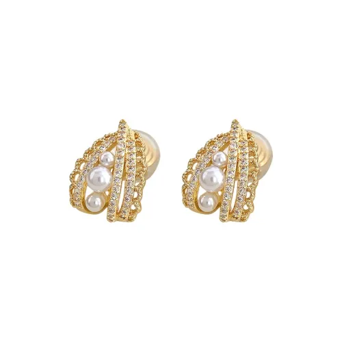 NATURALLYJOJO Циркон Нижняя заколка Серьги On Женские