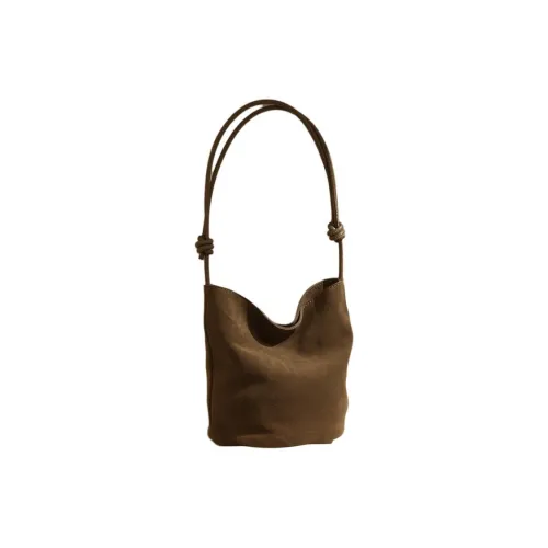 H YXIANG Матовая сумка из коровьей кожи на плечо женская коричневая