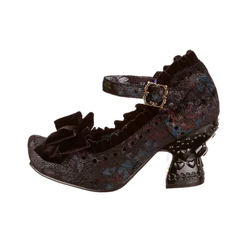 IRREGULAR CHOICE Ruff EM Up Грубый каблук Высокие каблуки 7,8 см Женские Черный